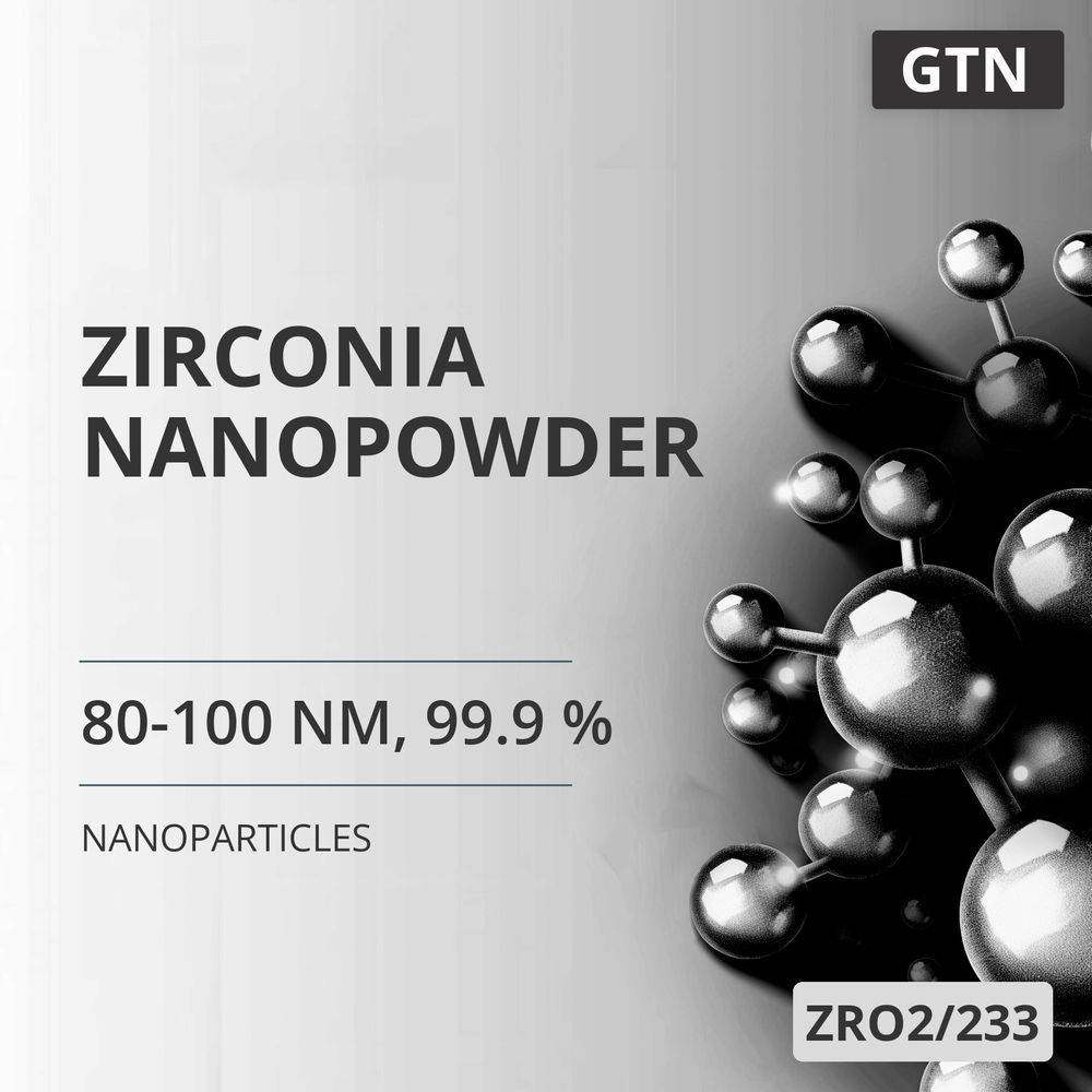 Zirconia Nanopowder, 80-100 nm, 99.9 % (ZRO2/233)