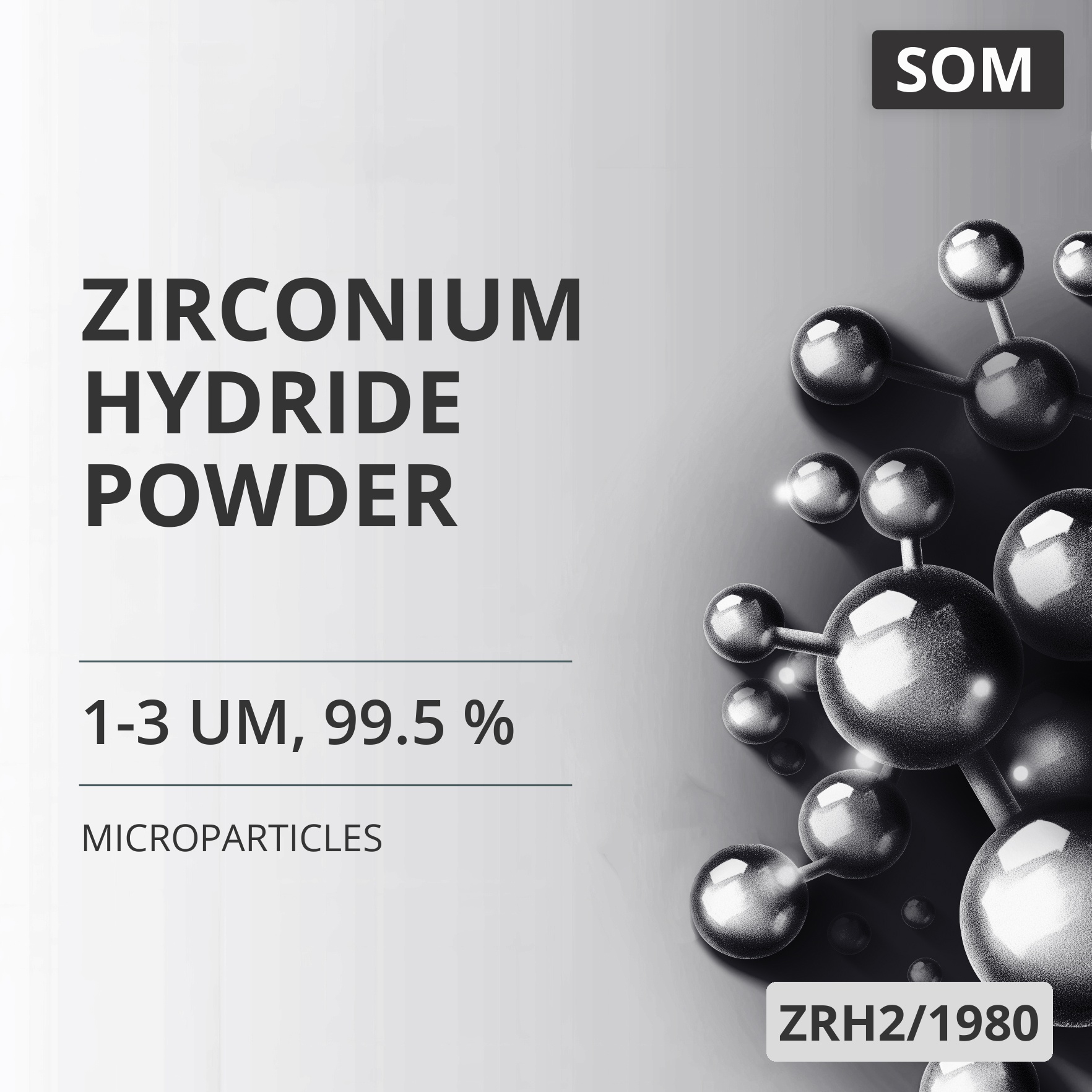 Zirconium Hydride Powder, 1-3 um, 99.5 % (ZRH2/1980)