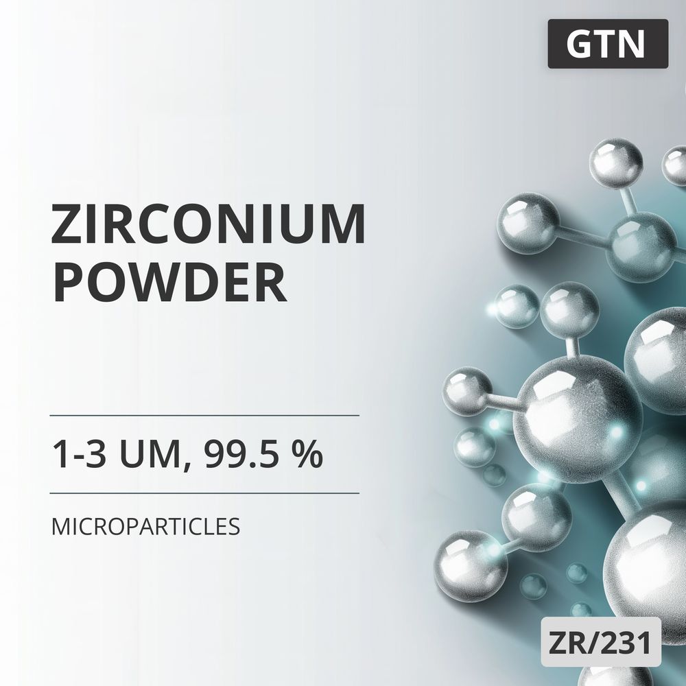 Zirconium Powder, 1-3 um, 99.5 % (ZR/231)