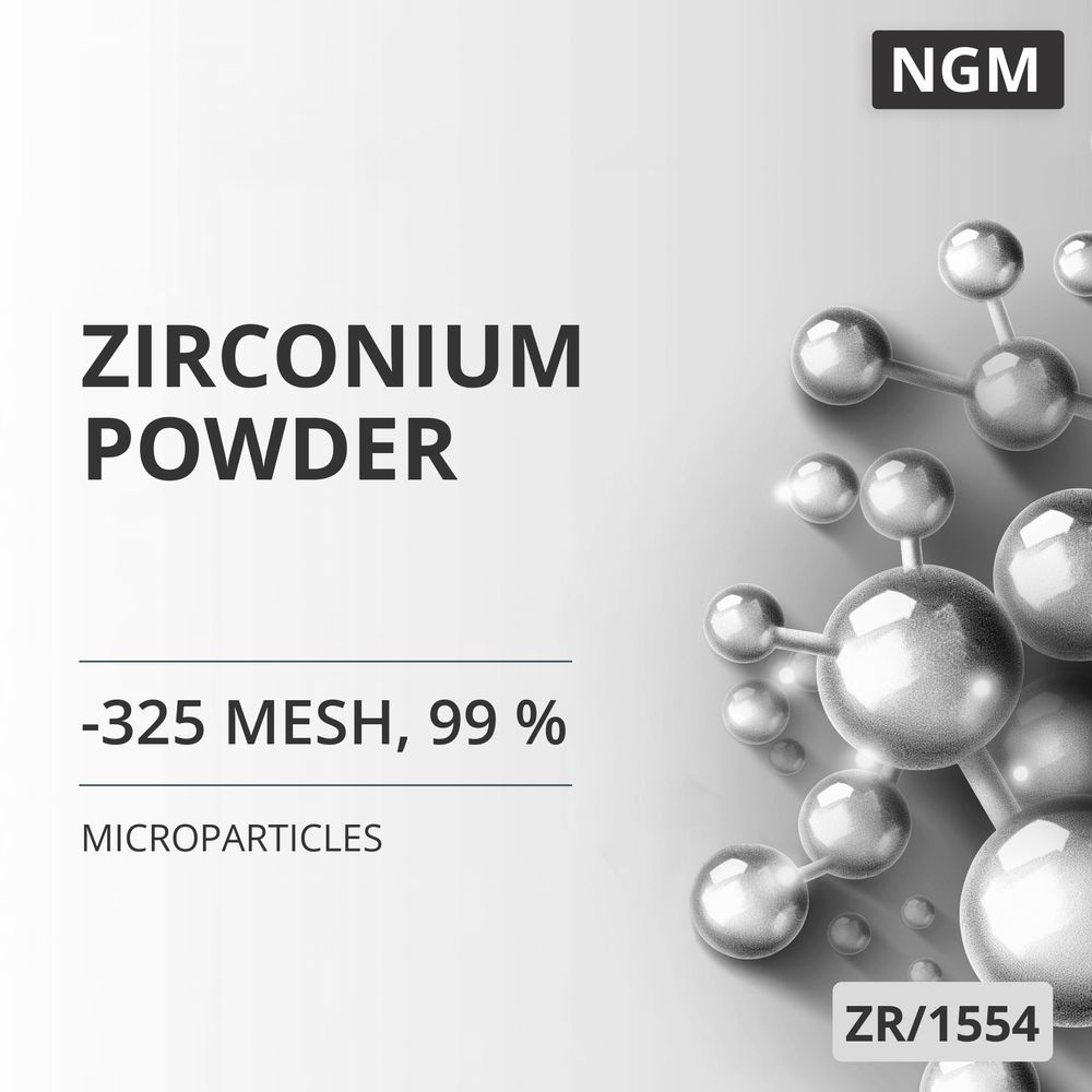 Zirconium Powder, -325 Mesh, 99 % (ZR/1554)