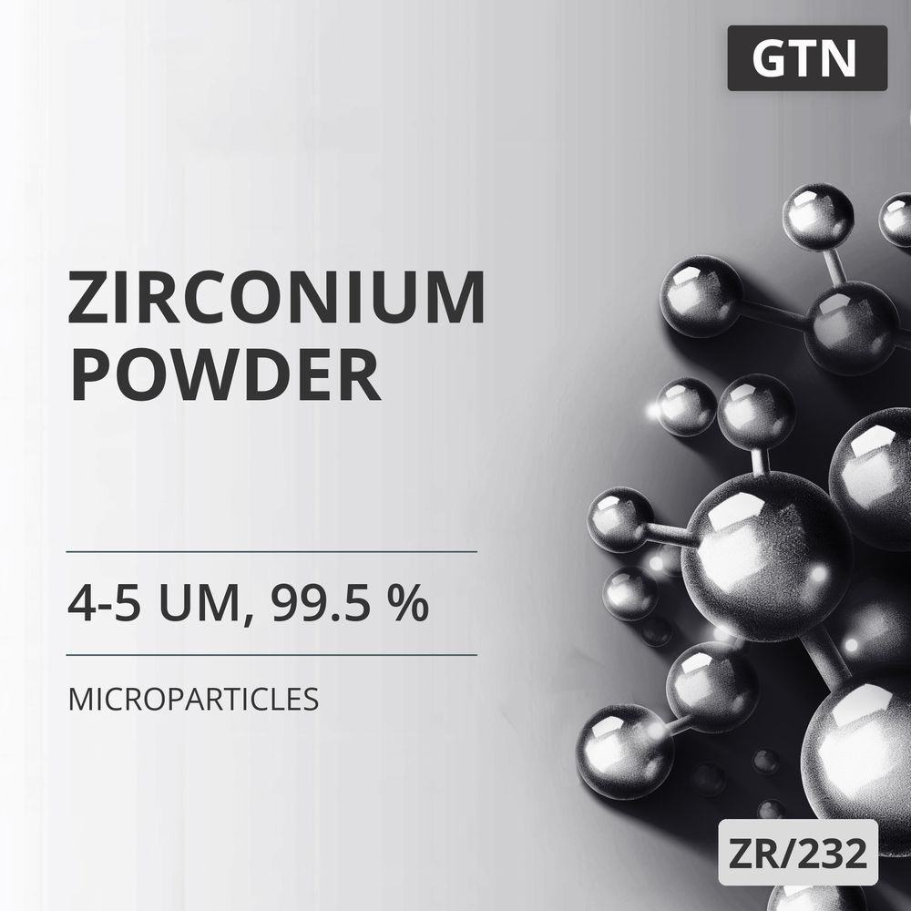 Zirconium Powder, 4-5 um, 99.5 % (ZR/232)